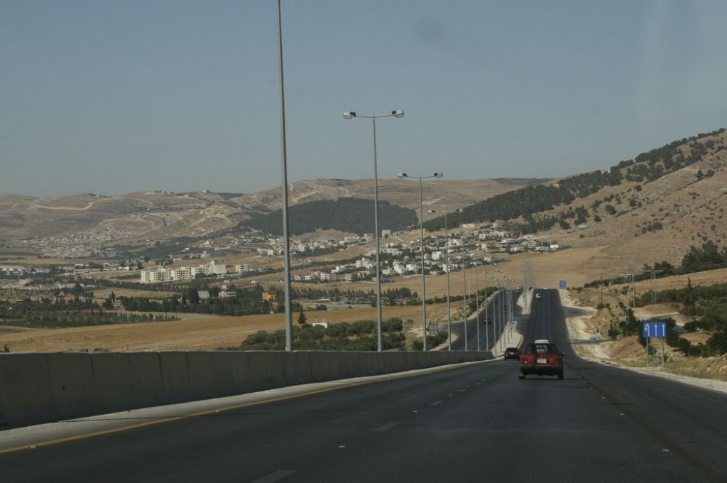 On the way out to Um Qais in the north of Jordan.